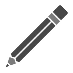 Pencil Greyscale Glyph Icon