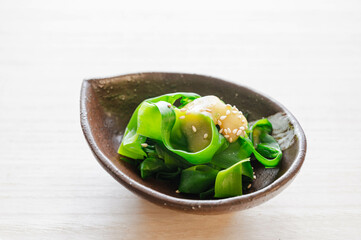 
カンゾウナの酢みそ和え
