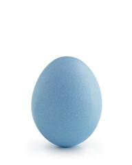 blue easter egg isolated on white background