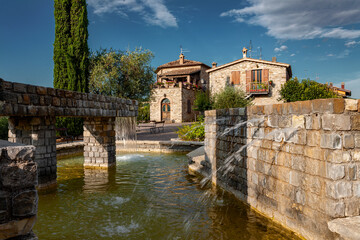 View of Frontino's village in the Italian region of Marche.