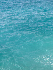 Natural background of azure sea watercloseup , French Riviera
