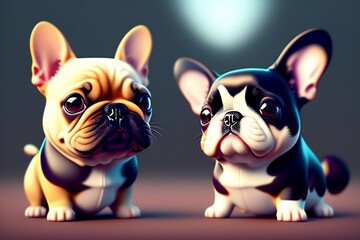 Obraz premium french bulldog puppy