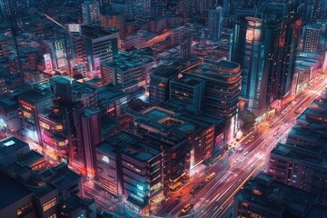 Fototapeta na wymiar 5G-Powered Utopia: A Stunning Vision of Smart City and Digital Society in Perfect Harmony 2