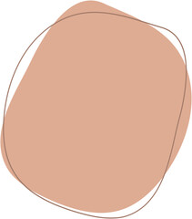 Abstract blotch shape. Liquid boho shape elements.