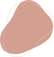 Abstract blotch shape. Liquid boho shape elements. © Witsava