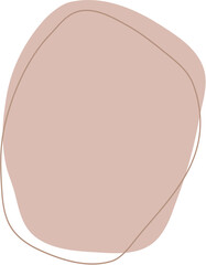 Abstract blotch shape. Liquid boho shape elements. © Witsawa