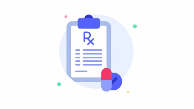 Medical prescription medicine video animation