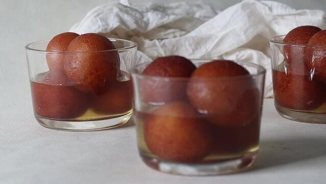 Gulab jamun. A milk solid based sweet popular in Indian subcontinent