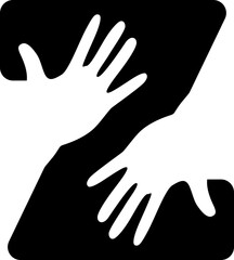 Z Letter includes Hand Icon
