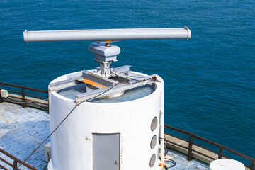 Radar station near the Yeongdo Lighthouse. Busan city, South Korea