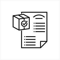 Delivery Note Icon, Delivery Receipt, Challan, Document, Bill Form Paperwork