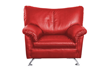 Red Leather sofa