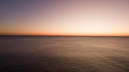 sunset over the sea