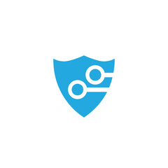 security logo technology for your company, shield logo for security data