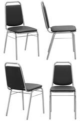 Office chair. Interior element. Isolated from the background. From different angles