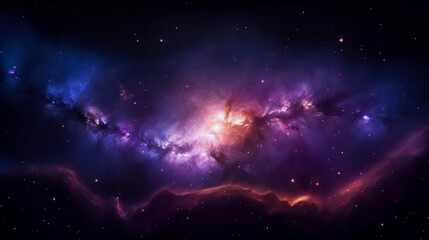 Obraz na płótnie Canvas Cosmic Deep Space Background，generative AI