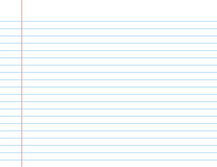 Notebook paper background. Lined notebook paper