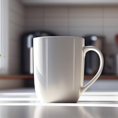 White Coffee Cup Mockup