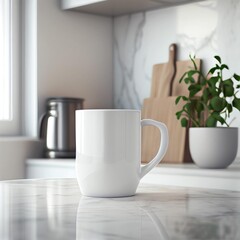 Fototapeta na wymiar White Coffee Cup Mockup