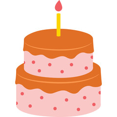 birthday cake with candles