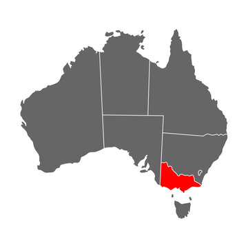 recommend clip art: Australia map of Victoria icon, geography blank concept, isolated graphic background vector illustration