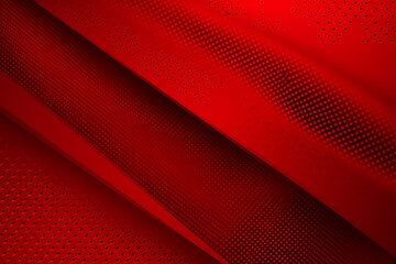 Red background with diagonal lines and abstract dots, Generative AI	