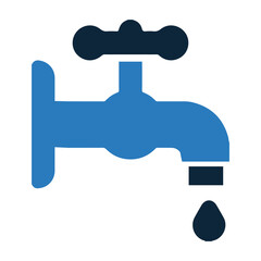 Faucet, water droplet, water sprinkler, water supply, water tab icon