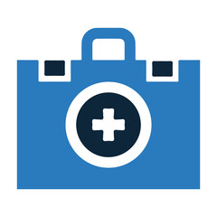 First aid kit, healthcare, medical aid, medical emergency, medicine case icon