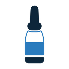 Fototapeta premium Medicine bottle, remedy, saline, syrup, treatment icon