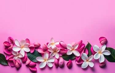 Fototapeta na wymiar frangipani flower with generative ai