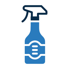 Bathroom cleaner, residential cleaning, toilet cleaner icon