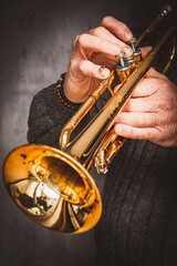 Obraz premium Trompete spielen