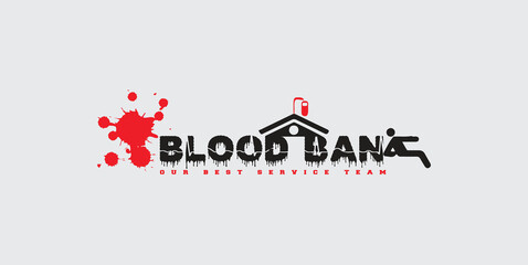 business logo design, Blood Bank Logo, Red Logo, Health Care Logo