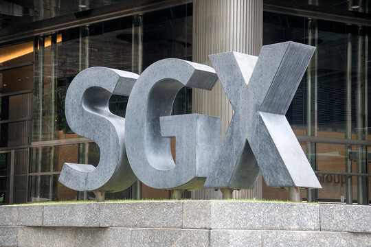 Sign of SGX, Singapore Exchange Limited, located in Singapore