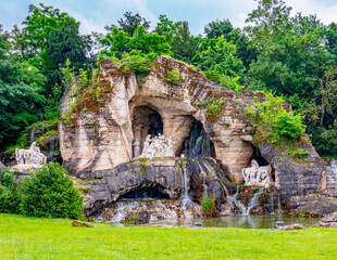 Grotto of Apollo Baths in Versailles park, France