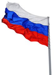 Flag of Russia isolated on transparent background