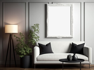 Luxury Modern Frame Mockup Template