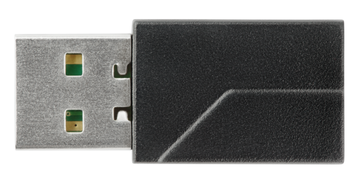 USB flash drive isolated on transparent background