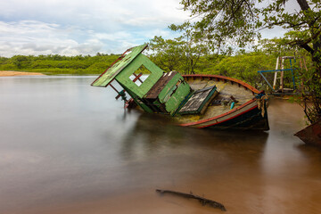 boat on the river