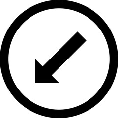 Keep left sign icon, Traffic sign vector illustration