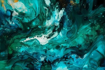 A close up of water Generative AI