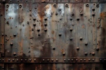 A close up of a metal panel Generative AI