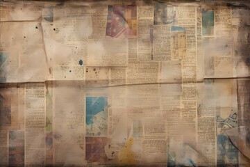 A close-up of a newspaper Generative AI