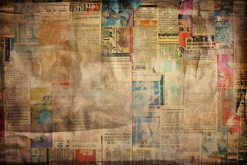 A close-up of a newspaper Generative AI
