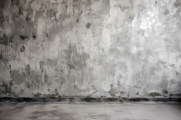 A white wall with a hole in it Generative AI