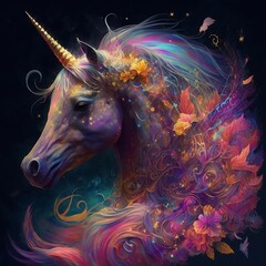 Obraz na płótnie Canvas Horse, spiritual animal, created using generative ai