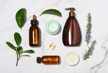 Arrangement of skin care products