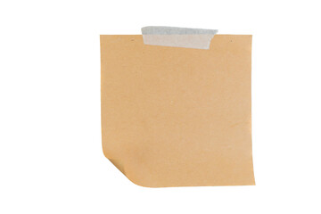 Brown Sticky Note Transparent