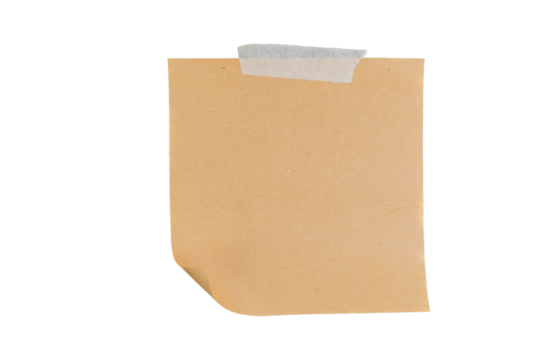 Brown Sticky Note Transparent