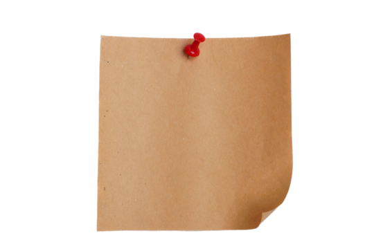 Brown Sticky Note Transparent